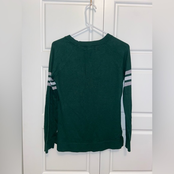 This is a dark green sweater perfect for a fall day! - Picture 2 of 4